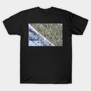 Ice floe on the river aerial view T-Shirt